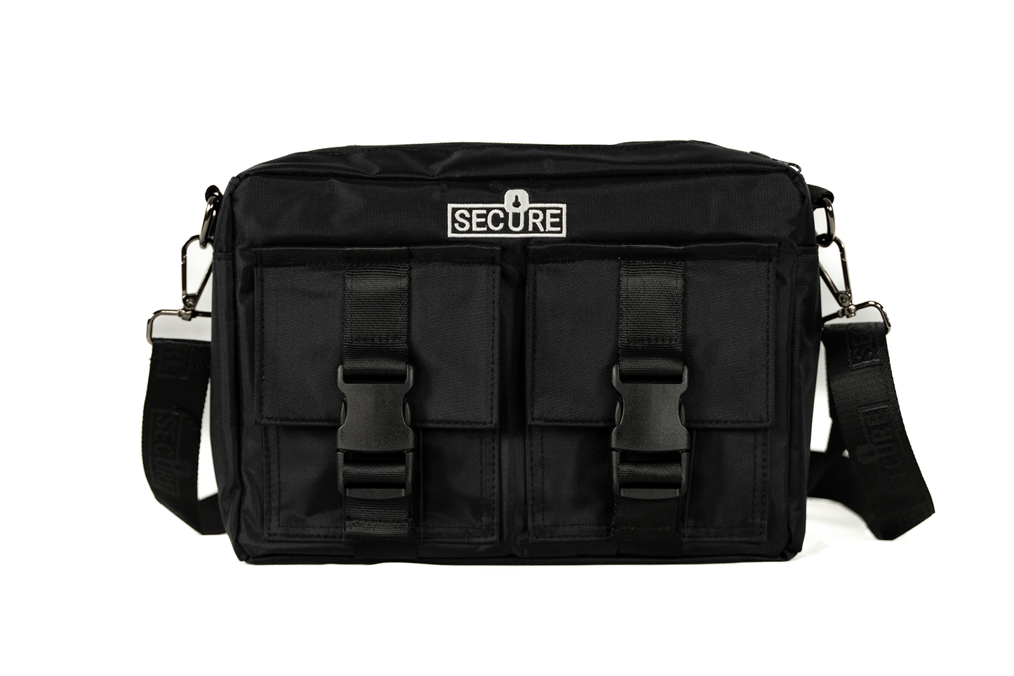 Secure Messenger Bag - White Logo