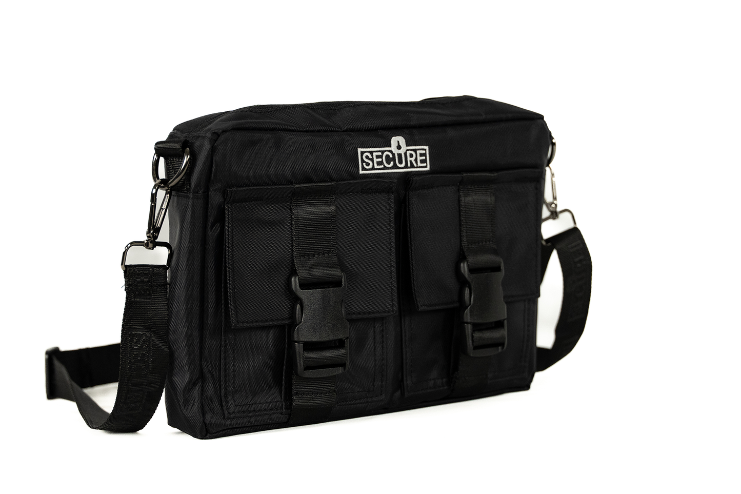 Secure Messenger Bag - White Logo