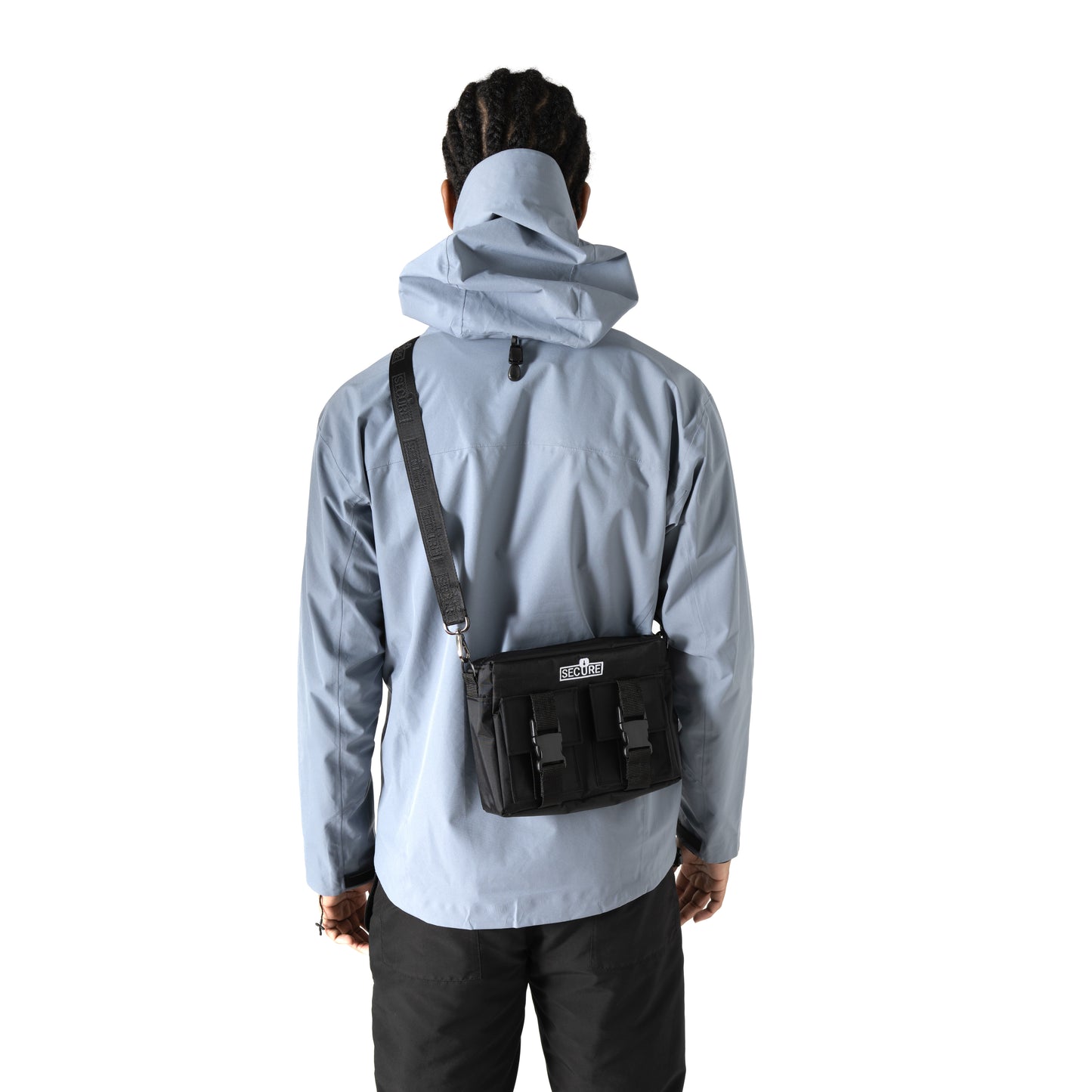 White Logo Messenger Bag