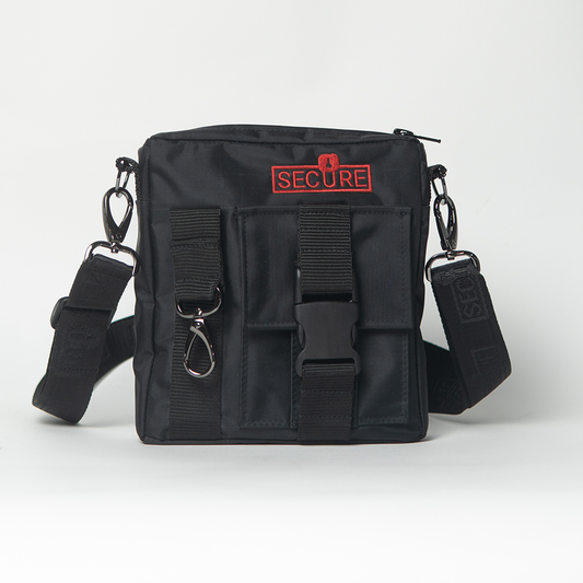 Red Logo Crossbody Bag